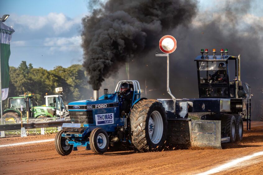 British Championship tractor pulling at Brechin.