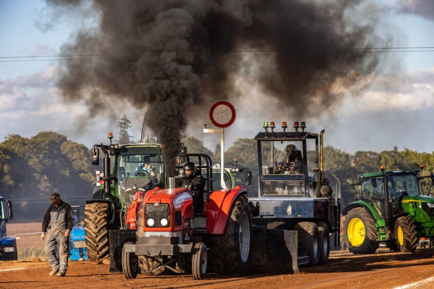 British Championship tractor pulling at Brechin.