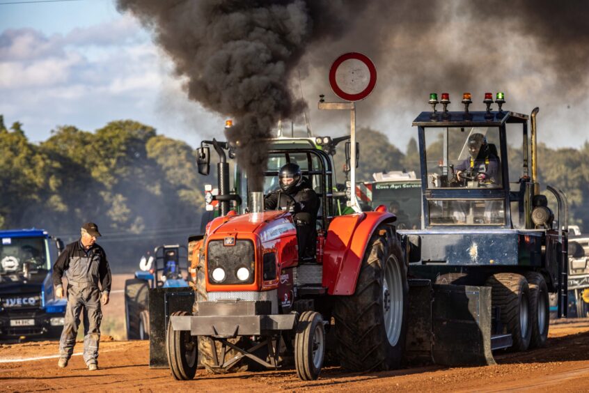 British Championship tractor pulling at Brechin.