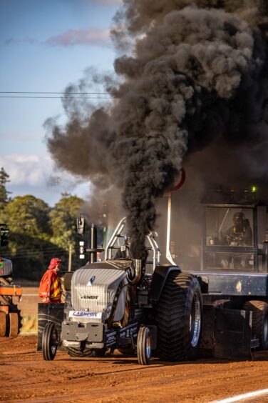 British Championship tractor pulling at Brechin.