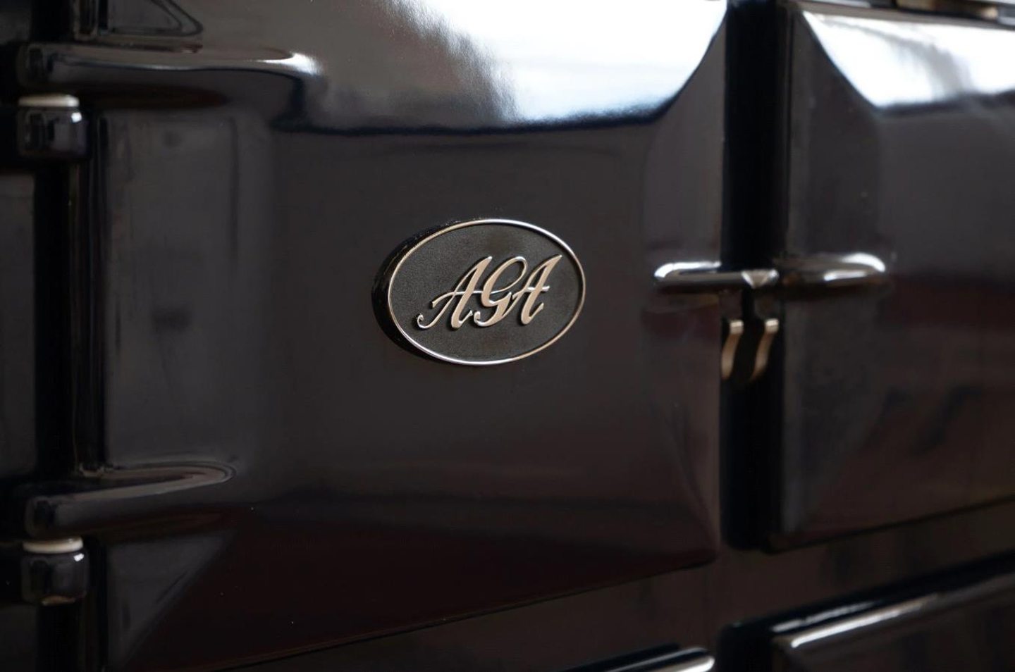 An Aga oven in the kitchen.