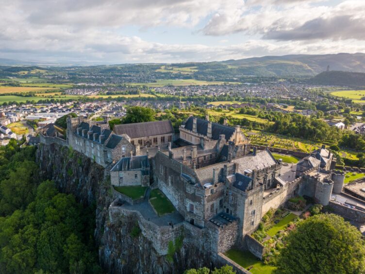 Aerial view of Stirling Castle