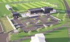 The proposed community football hub is situated at the city's Riverside pitches. Image: Dundee FC Community Trust/LJRH Architects