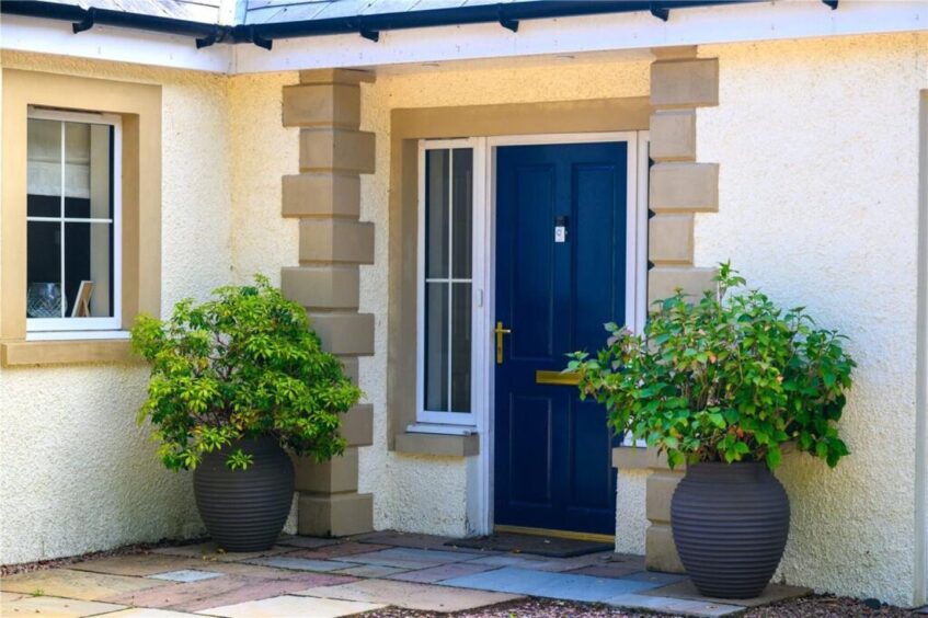 Entrance to the spectacular home near St Andrews 