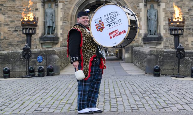 Sandy Allan from Fife is drumming at his eighth Royal Edinburgh Military Tattoo. Image: Royal Edinburgh Military Tattoo