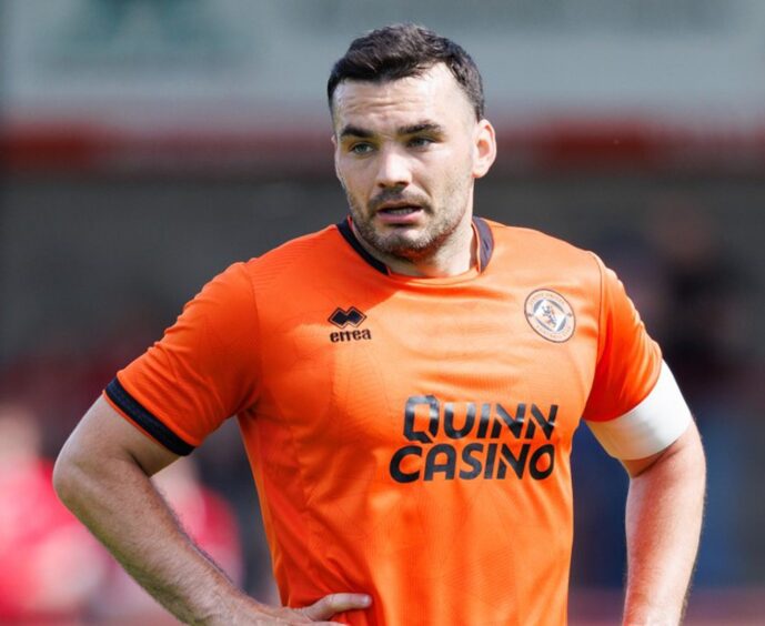 Dundee United's Tony Watt in action against Brechin