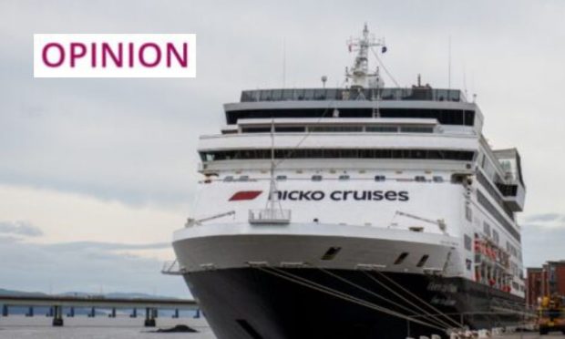 Vasco da Gama cruise ship docked in Dundee earlier this month. Image: Kim Cessford / DC Thomson