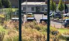 Police on the grounds of St Clement's RC and Camperdown Primary School, Dundee