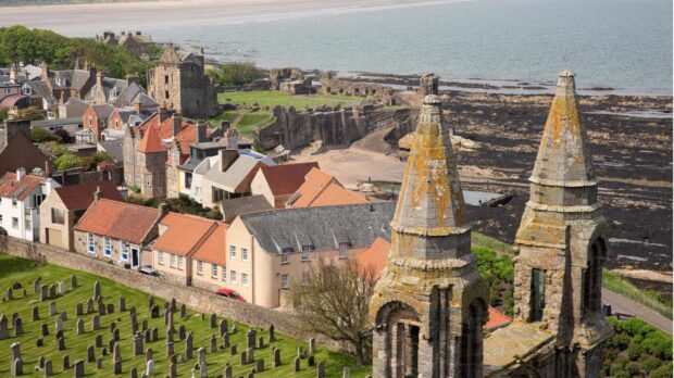 The St Andrews clifftop home will overlook the sea