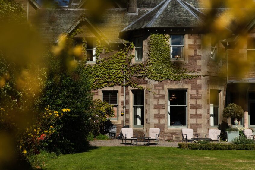 a shot of the exterior of Cromlix Hotel