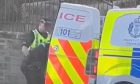 Police at Links Street, Kirkcaldy.