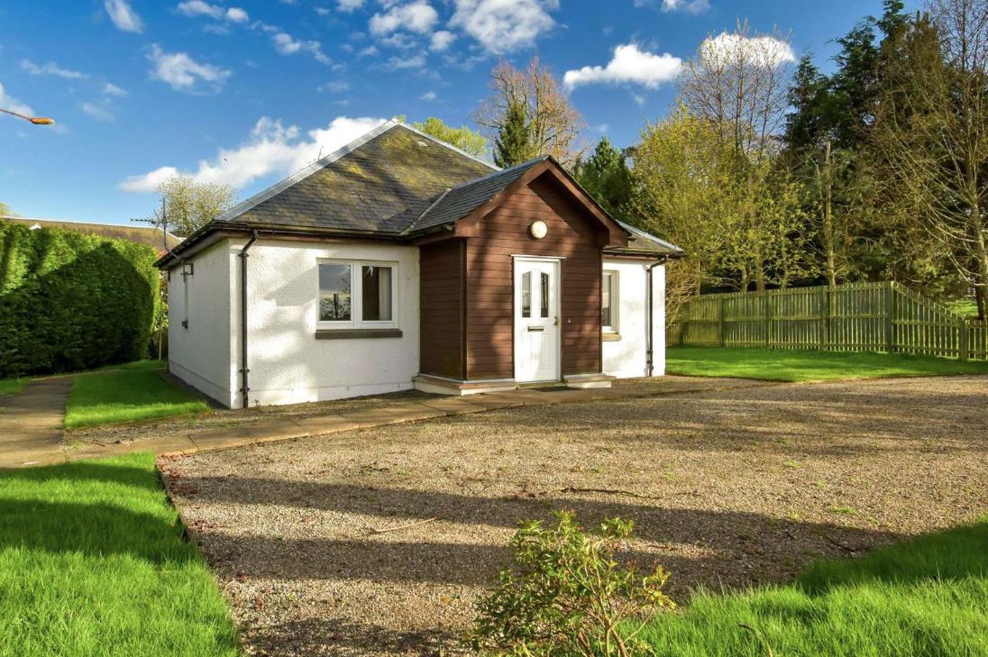 Exterior of Keillor Cottage.