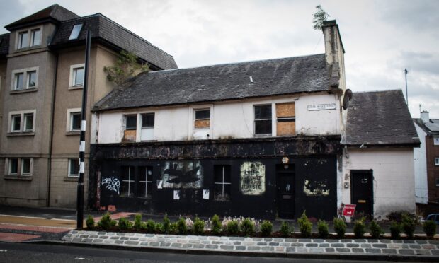 The abandoned premises on Lower Bridge Street is well known to locals, who have watched it decline over the years. Stirling. Image: Isla Glen/DC Thomson