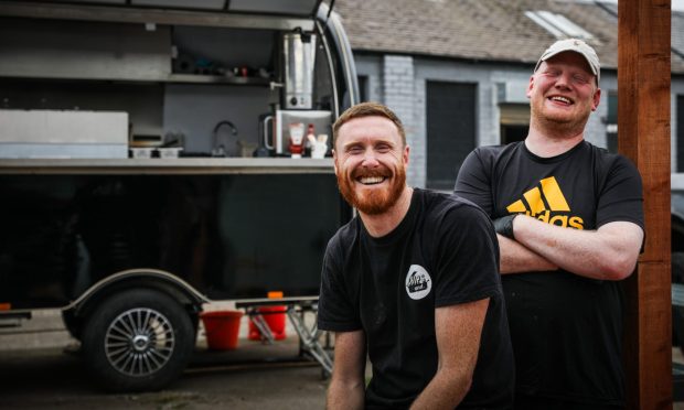 Mark McDonald and Charlie Carrie run Dundee food truck 'Chips And...'