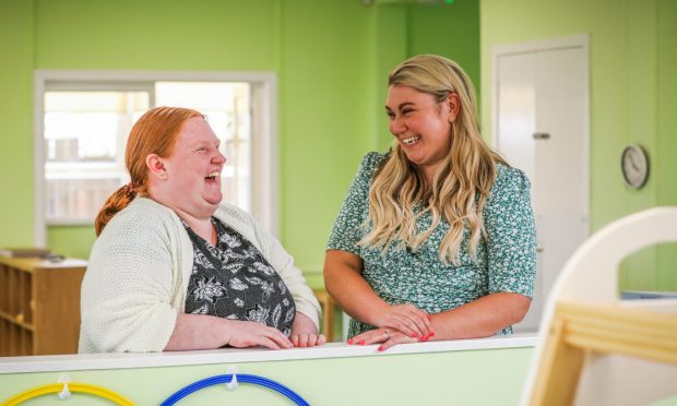 Manager Lisa Guild and owner Laura Mooney at the new Grow and Learn Childcare nursery. Image: Mhairi Edwards/DC Thomson