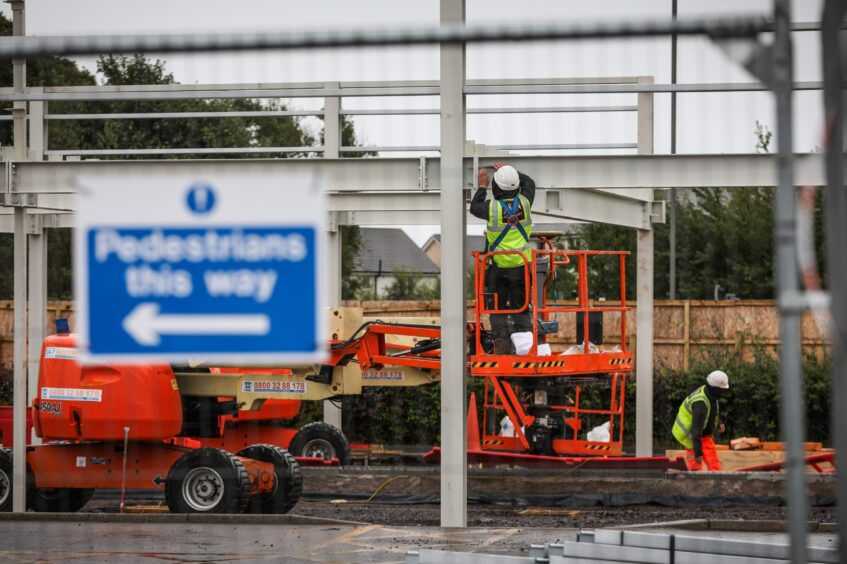 The steel was delivered on Monday. 