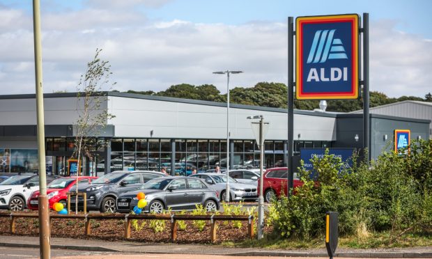 Aldi on Tom Johnston Road, Dundee. Image: Mhairi Edwards/DC Thomson