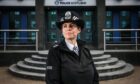 Nicola Russell outside police station in uniform