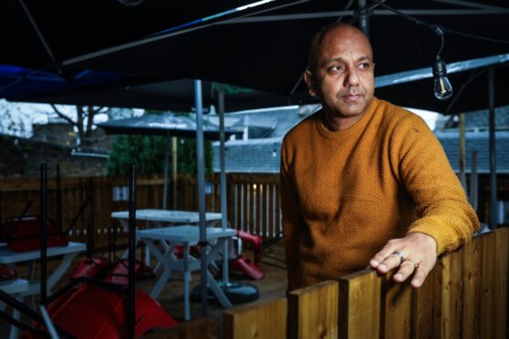 Owner of the Tayview Hotel, Santanu Roy Chowdhury. Image: Mhairi Edwards/ DC Thomson