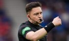 Referee Matthew MacDermid was at the centre of a whistle controversy during the Rangers v St Johnstone cup tie.