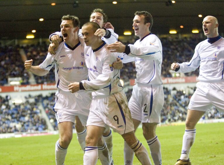 Steven Milne scored both goals in St Johnstone's 2-0 win. 