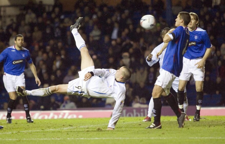 Steven Milne's spectacular opening goal. 