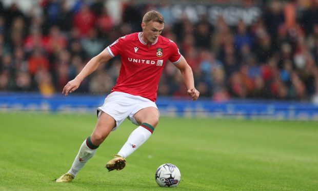 Sam Dalby in action for Wrexham