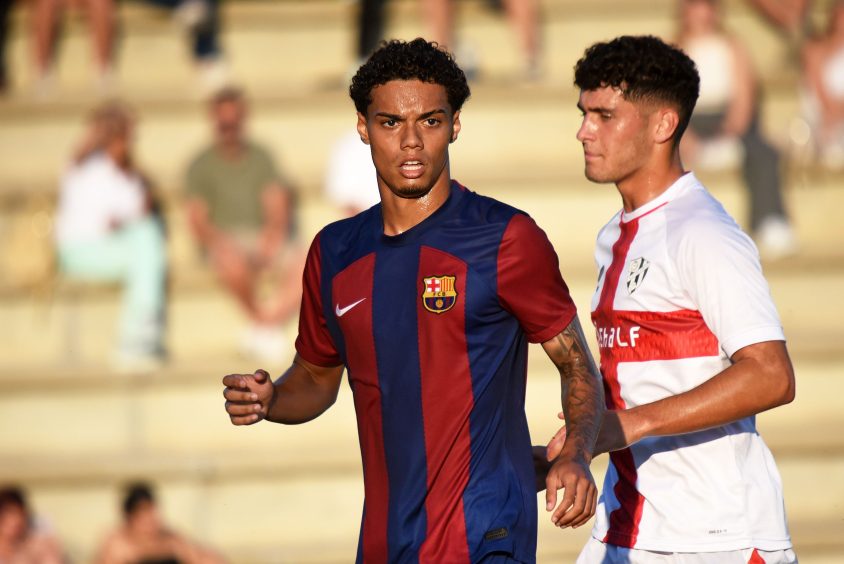 Joao Mendes in action for Barcelona's youth team. Image: Shutterstock