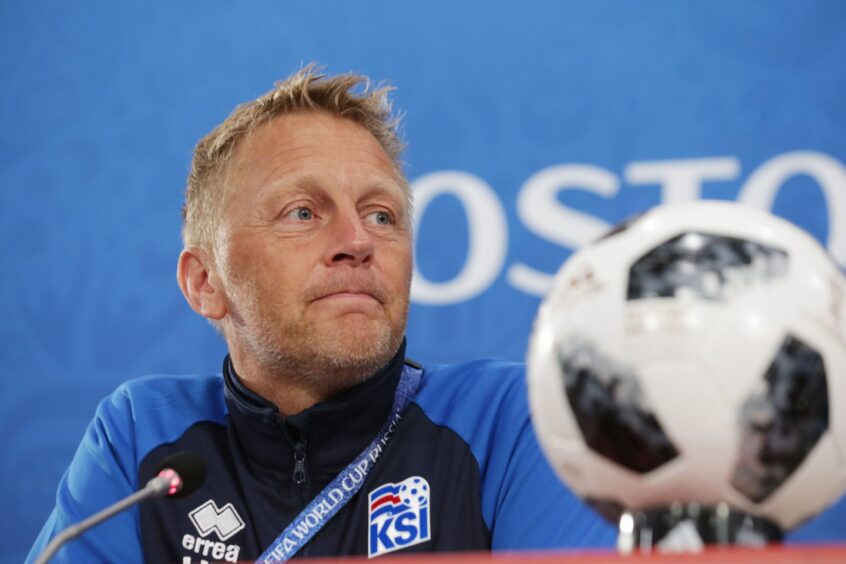 New Ireland boss, Heimir Hallgrimsson, during his time in charge of Iceland