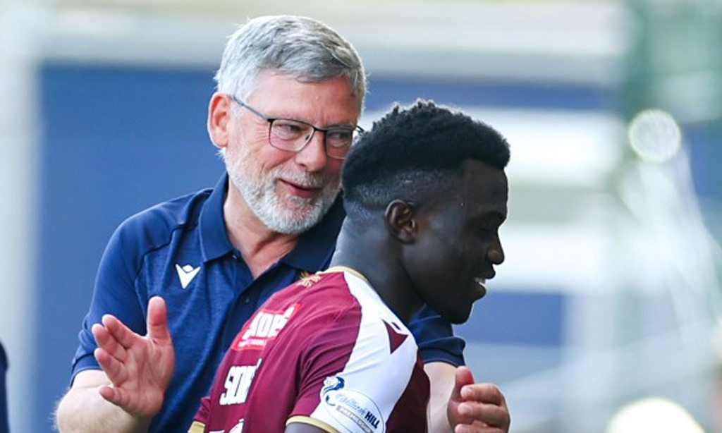 Craig Levein has backed Adama Sidibeh to start scoring goals again.