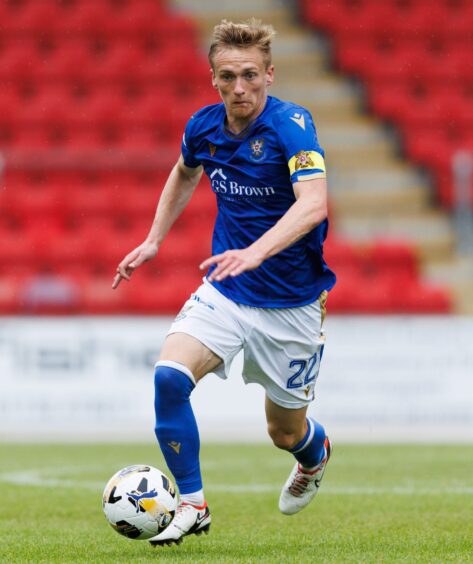 Matt Smith in action for St Johnstone. 