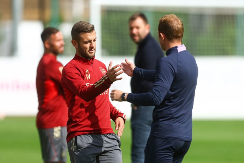 Arsenal under-18 coach, Jack Wilshere. 