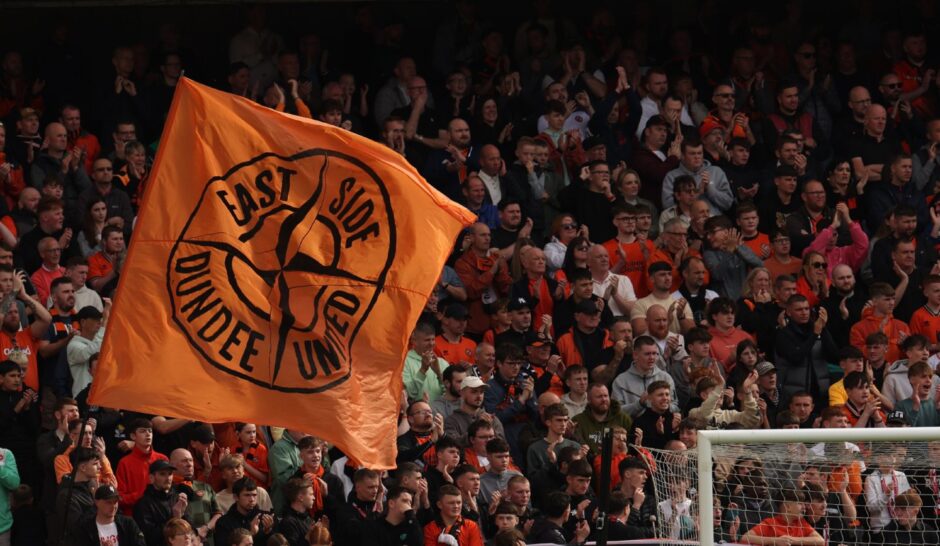 Dundee United supporters at Tannadice