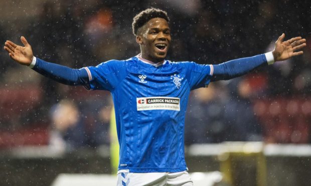 Dapo Mebude in action for Rangers, where he spent a decade coming through the ranks.