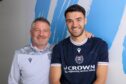 Tony Docherty gets his man - Scott Fraser is now a Dundee player. Image: David Young