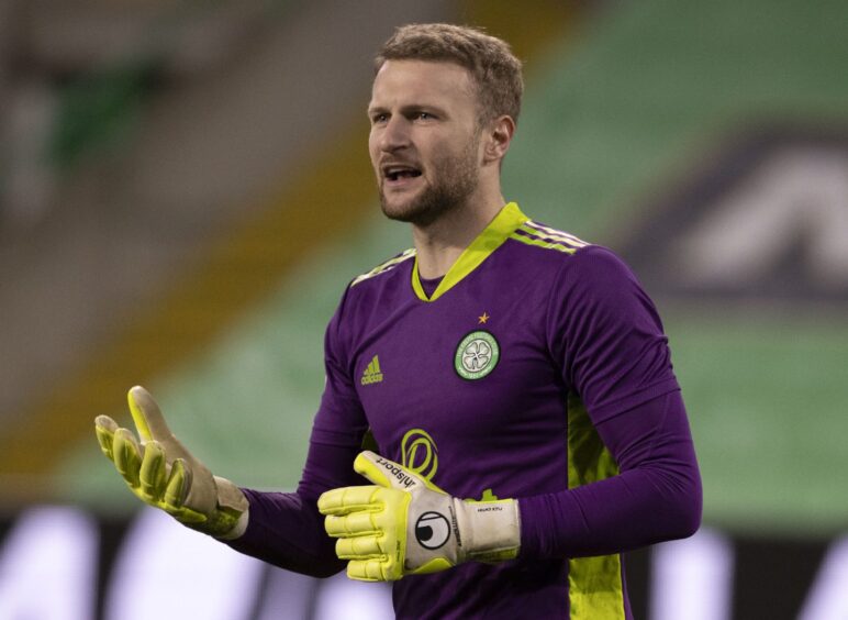 Celtic goalkeeper Scott Bain. Image: Alan Harvey/SNS