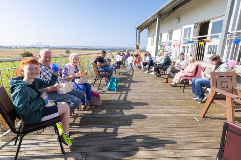 Eassie and Nevay Hall hosted a community BBQ to mark its 100th birthday.