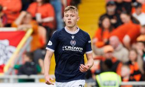 Luke Graham made his Premiership debut for Dundee against rivals Dundee United last month. Image: SNS