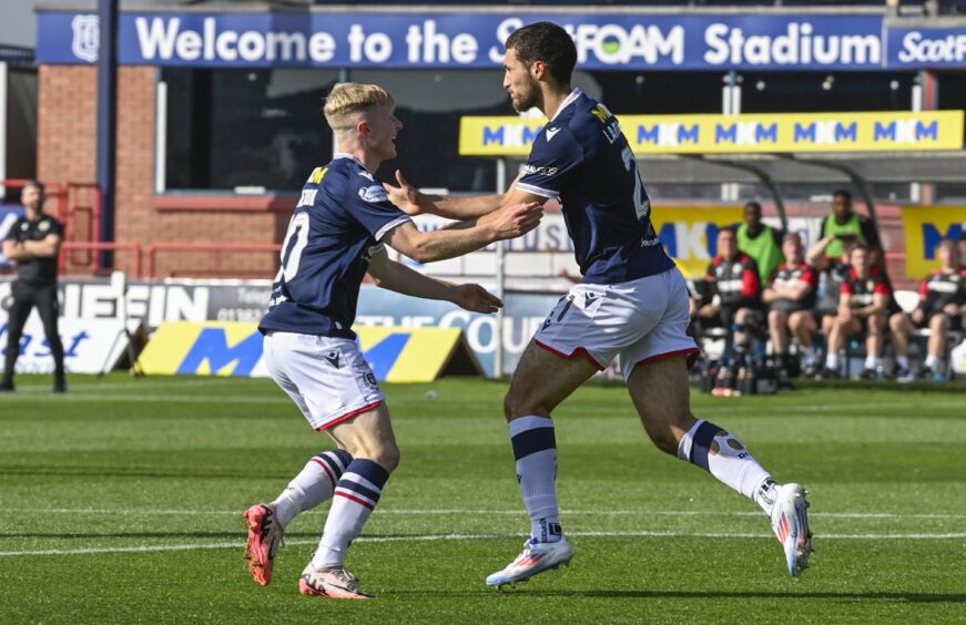 Lyall Cameron set up Ziyad Larkeche in the second half in a Man of the Match display. Image: Rob Casey/SNS