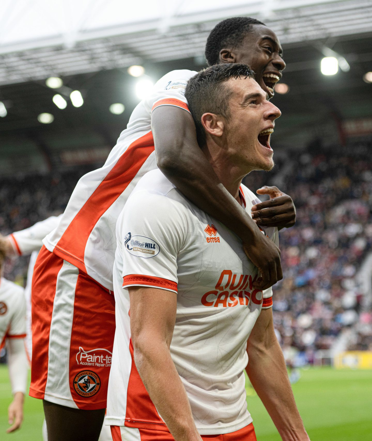 Ross Graham celebrates winning goal. Image: Paul Devlin/SNS Group