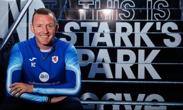 New boss Neill Collins in Raith Rovers' Stark's Park tunnel.