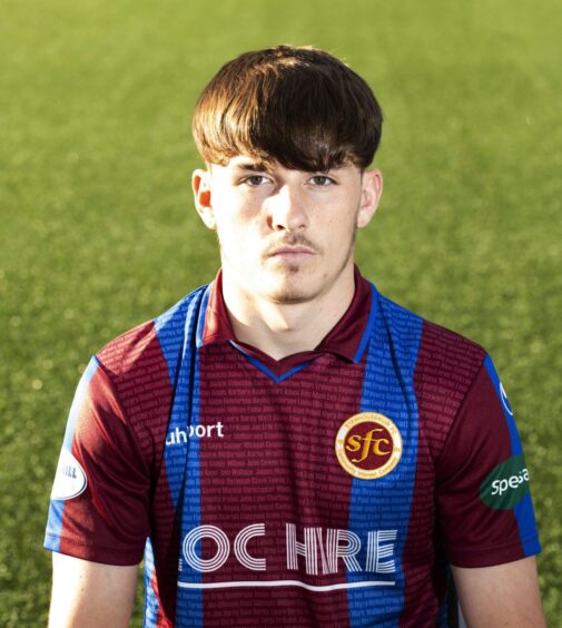 Finlay Allan spent a short time on loan ay Stenhousemuir. Image: Craig Foy/SNS