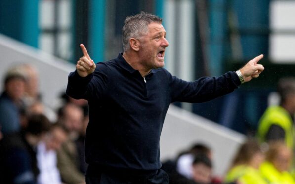 Tony Docherty was frustrated by his side's inability to open up Ross County. Image: Paul Devlin/SNS