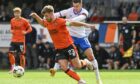 Dundee United captain Ross Docherty, pictured, was arguably Dundee United's star man after climbing from the bench against Rangers