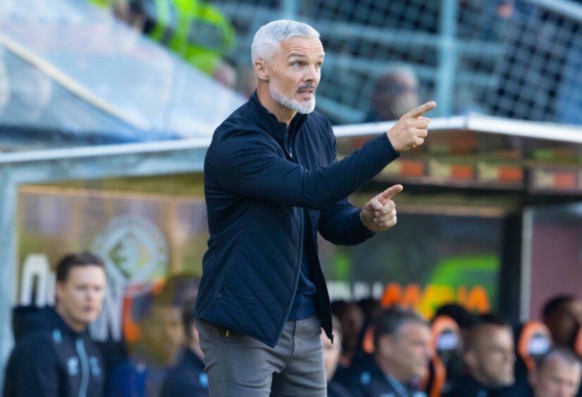 Jim Goodwin, pictured, wasted no time in making changes against Rangers