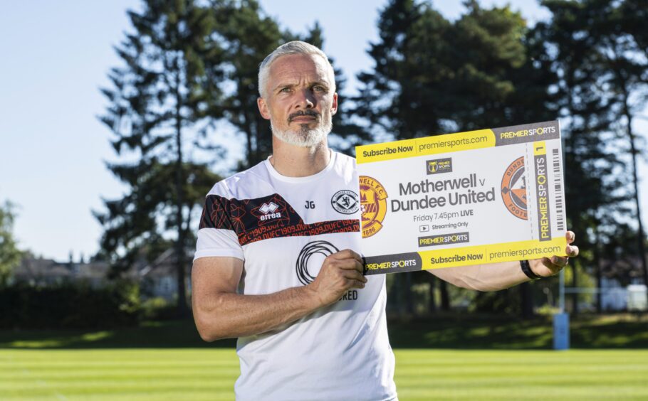 Dundee United manager Jim Goodwin looks ahead to the showdown in Lanarkshire