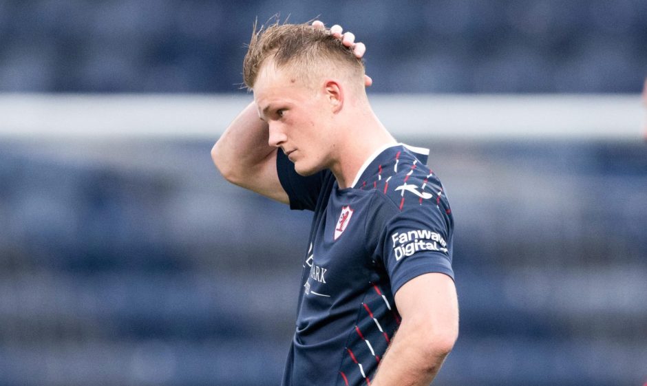 Finlay Pollock in pensive mood for Raith Rovers.