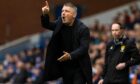 Dundee boss Tony Docherty wasn't happy with his side's performance at Rangers. Image: Craig Williamson/SNS