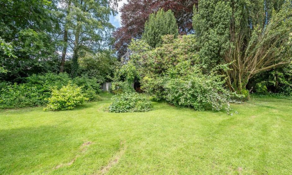 Garden of Pitfour Castle in St Madoes, Perthshire.