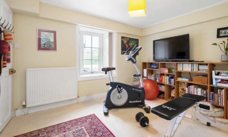 The gym and playroom at Kirkside House in Angus.